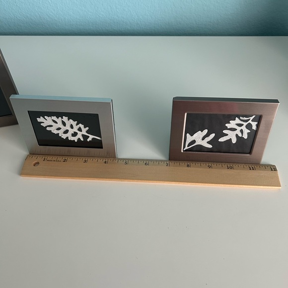 Handmade Home Décor- Pressed Dusty Miller in Silver Frames (Set of 4) - Picture 6 of 11